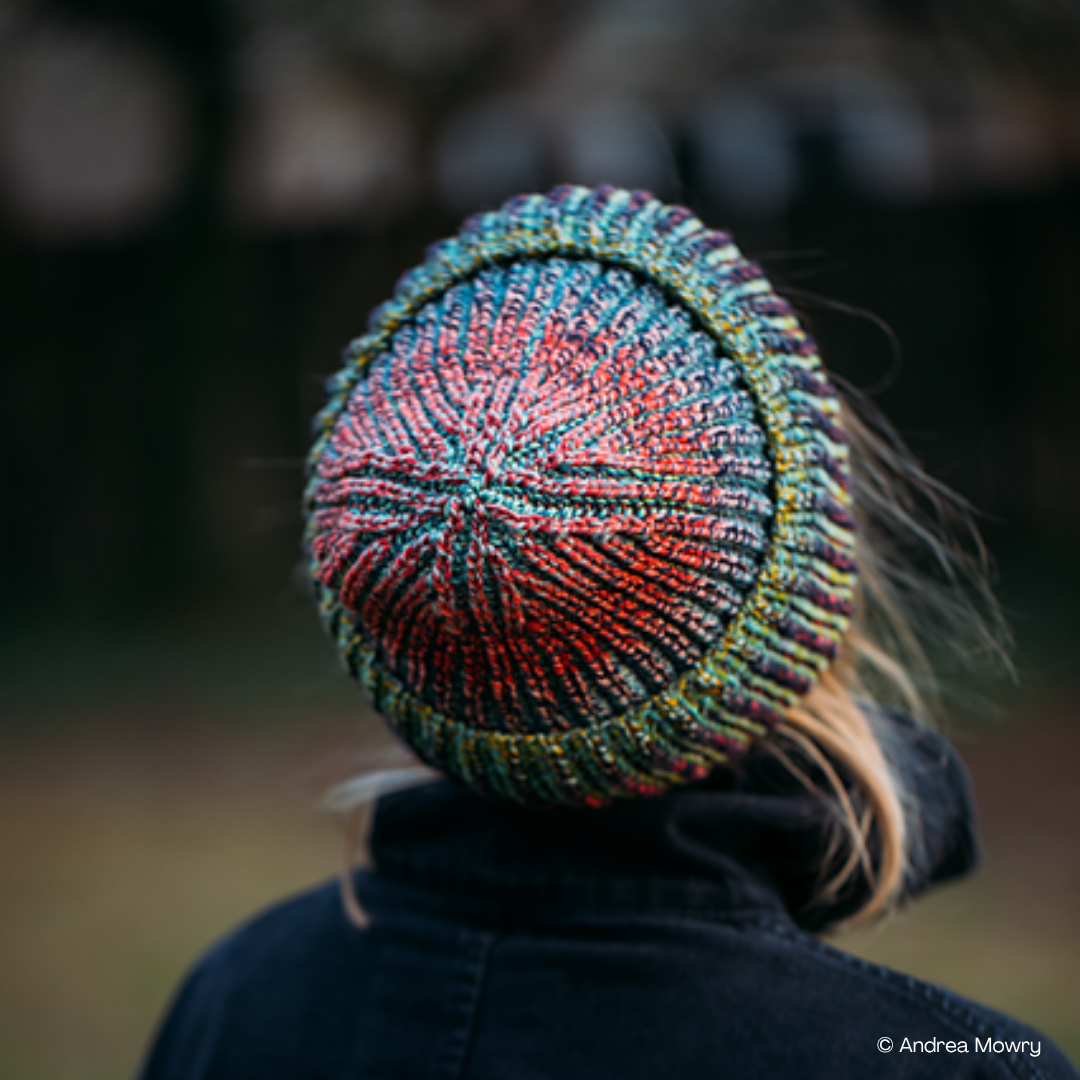 Knit a Brioche Harlow Flip Hat