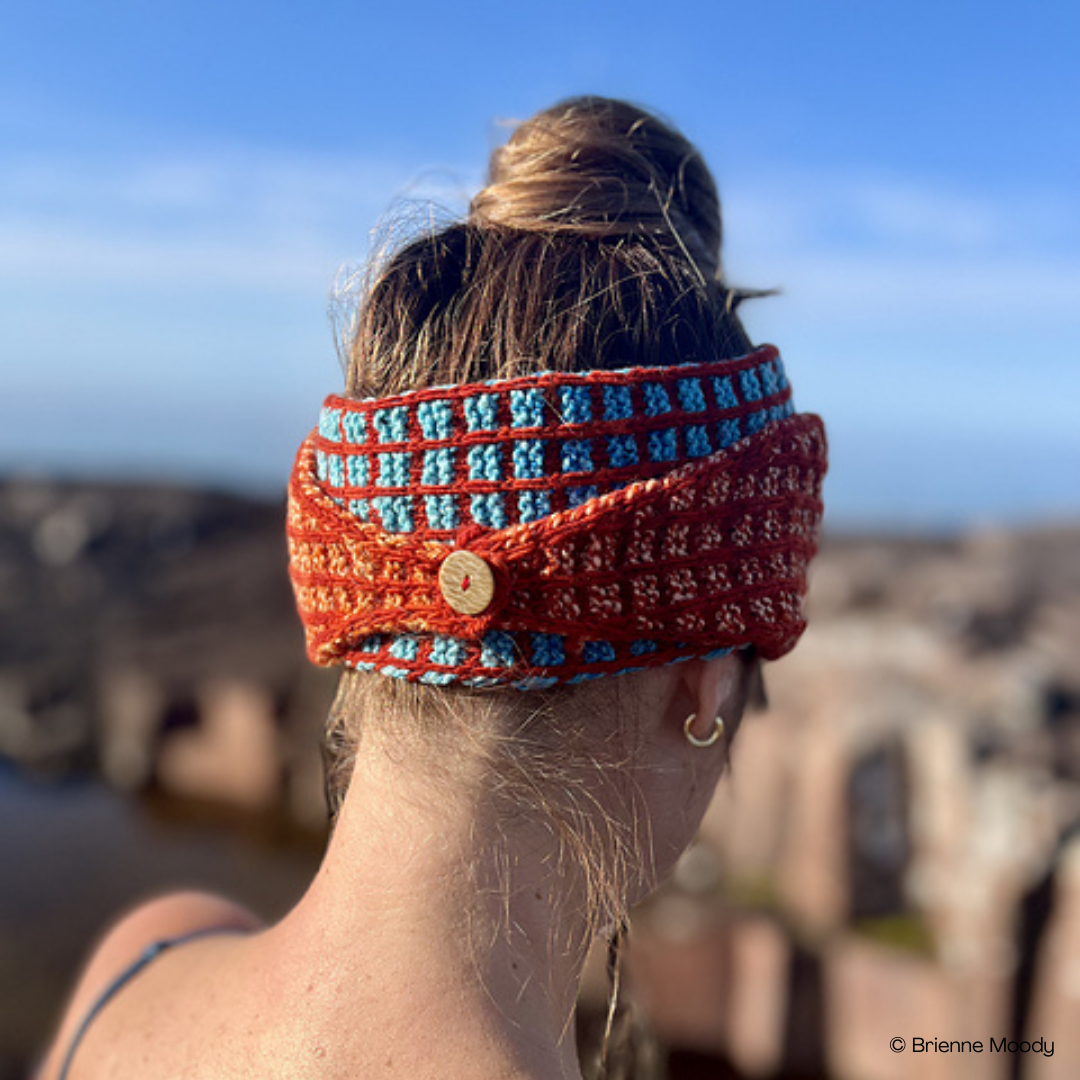 Knit a Mosaic Scarflette / Headwrap
