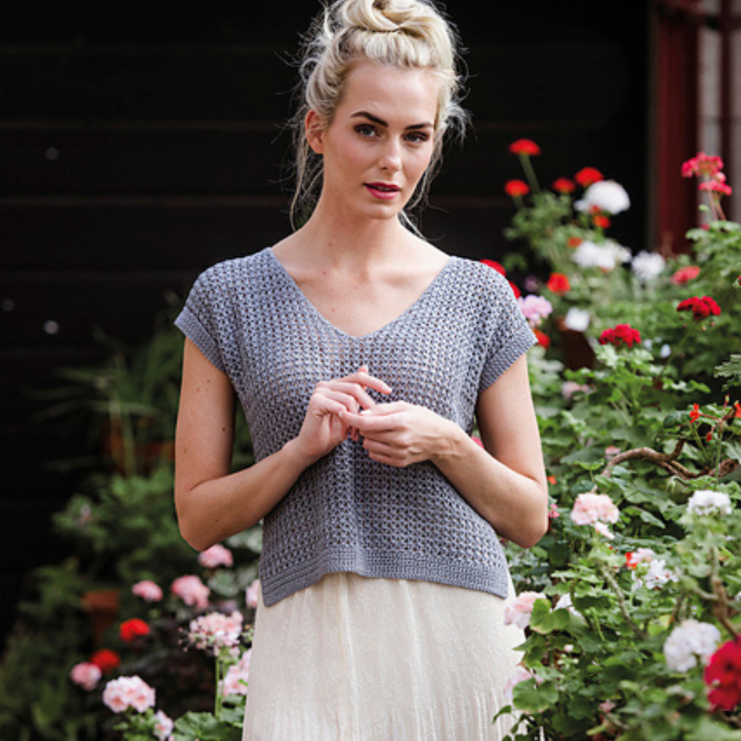 Crochet a Rosenmalva Summer Top