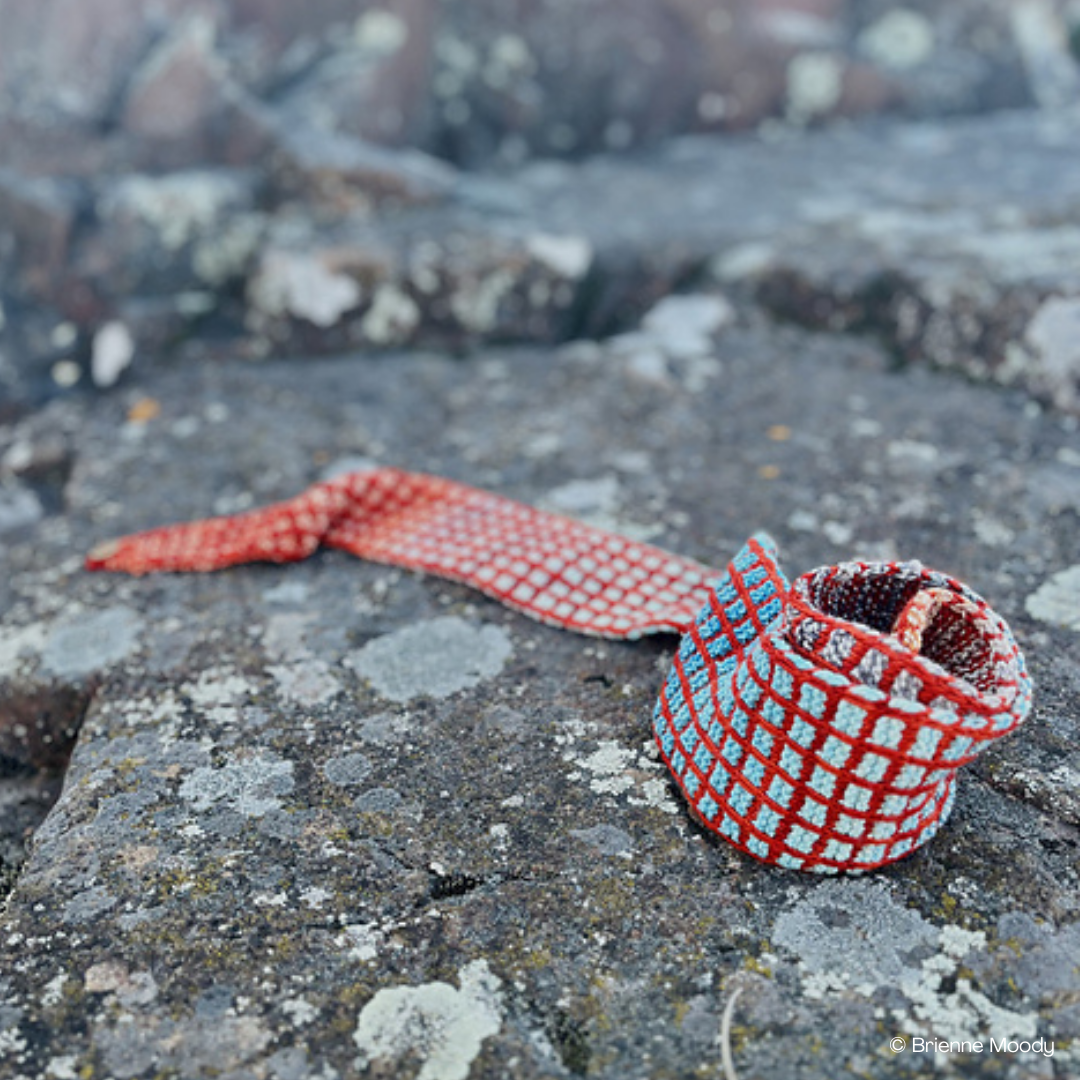 Knit a Mosaic Scarflette / Headwrap
