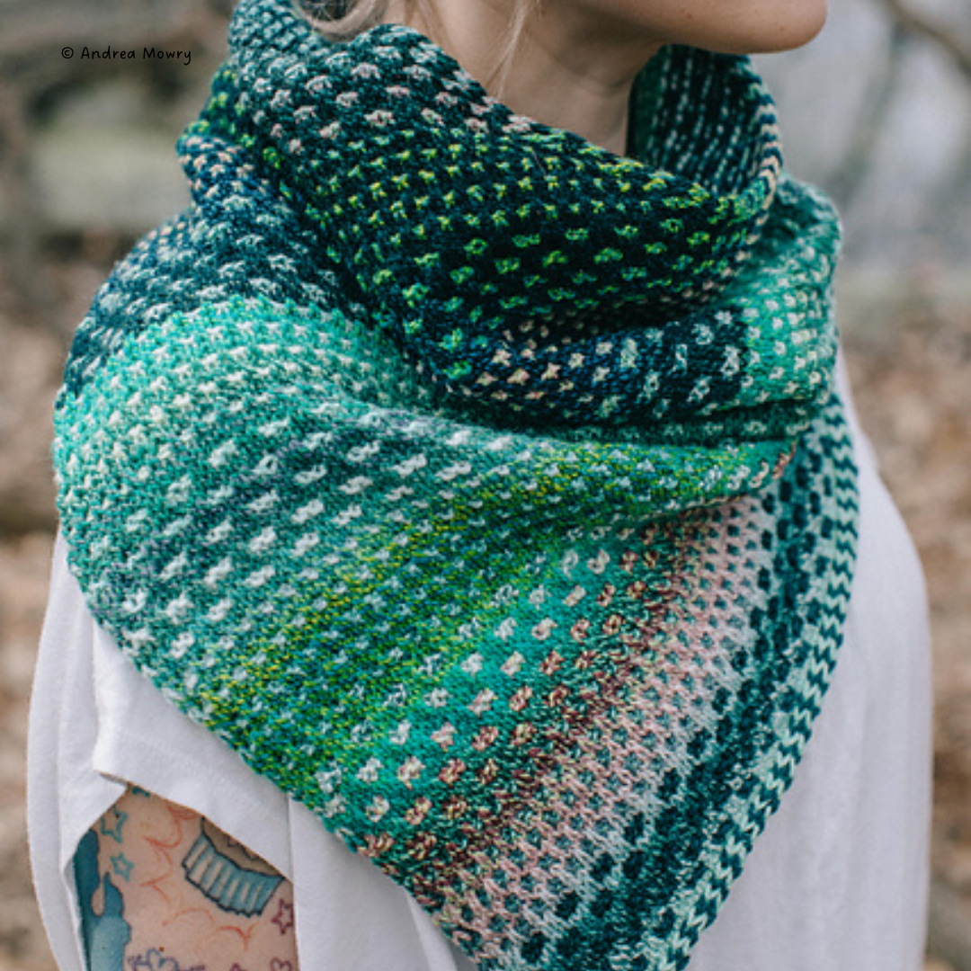 Knit a Mosaic Shift Cowl