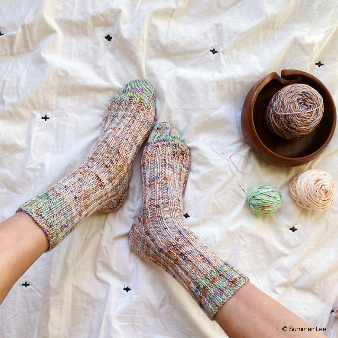 Learn to Knit Socks: Thicksgiving DK Weight Sock