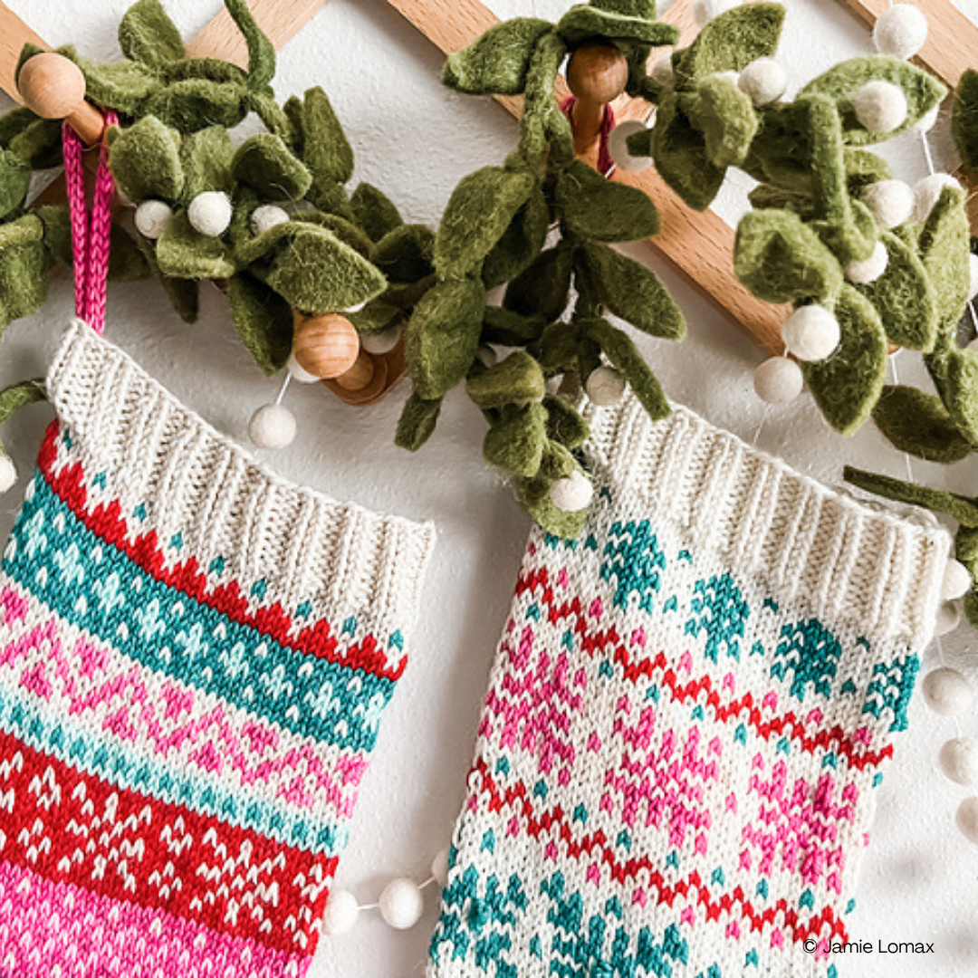 Knit a Colorwork Holiday Stocking