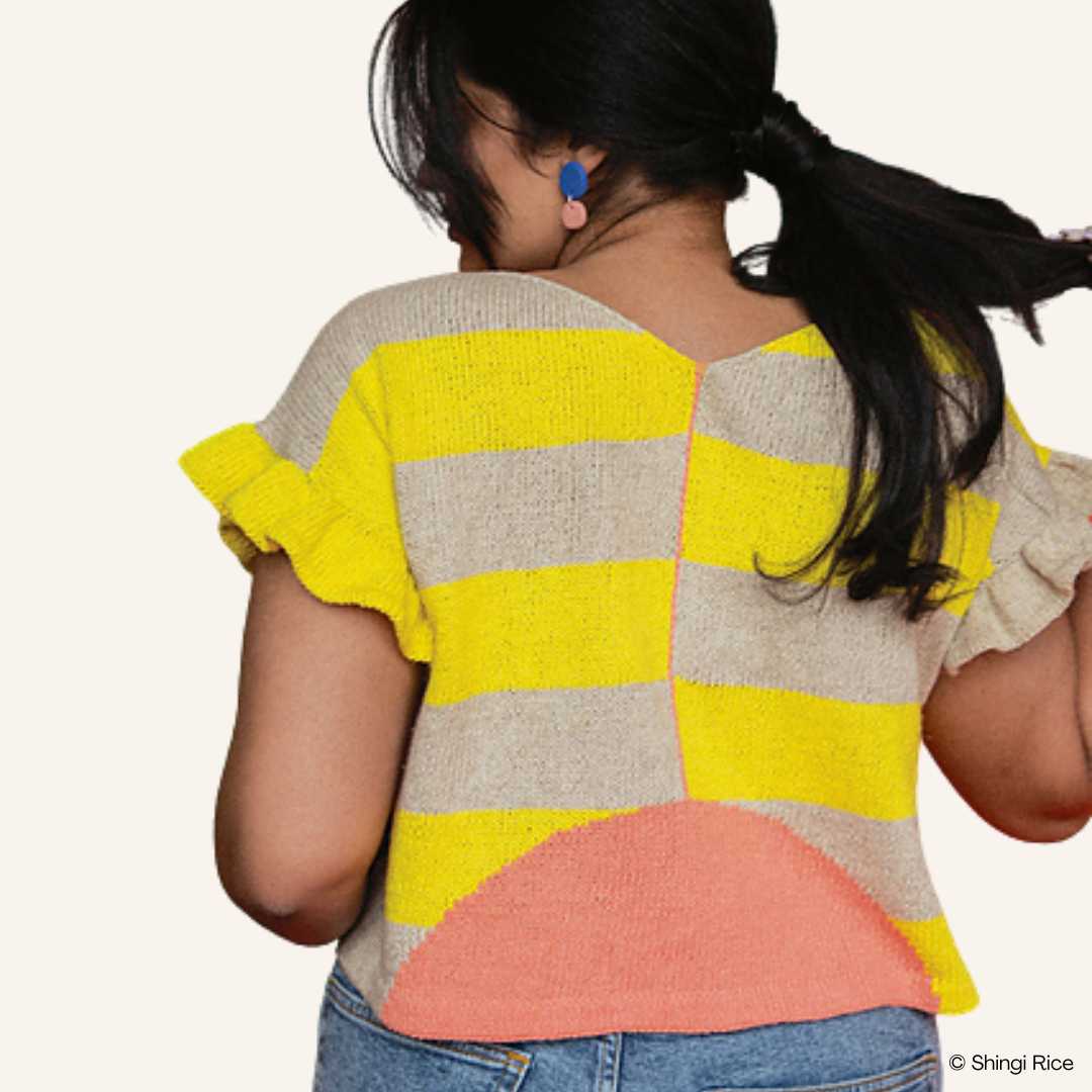 Knit a Colorful Intarsia Tee