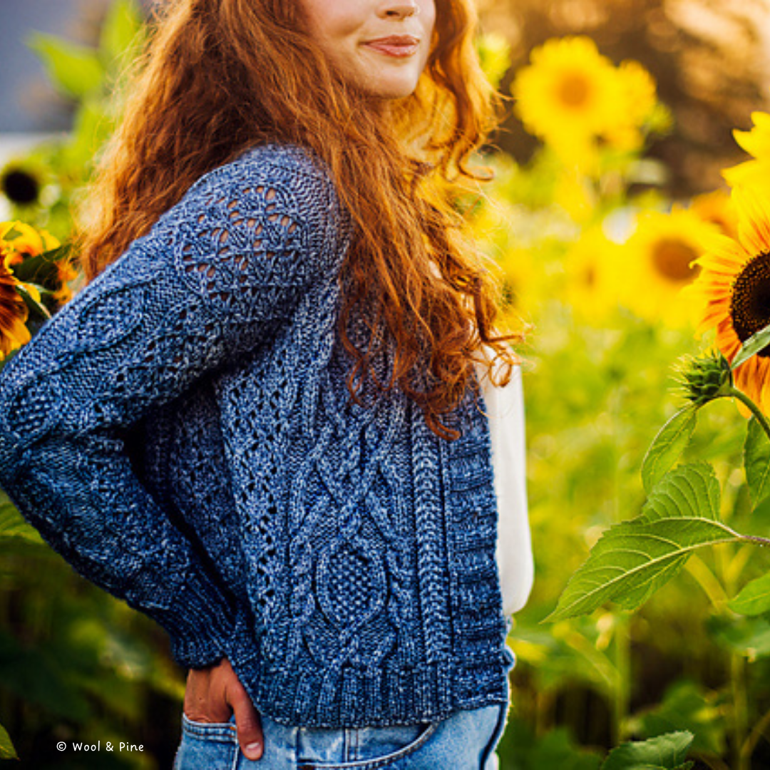 Knit a Cabled Three Season Cardigan