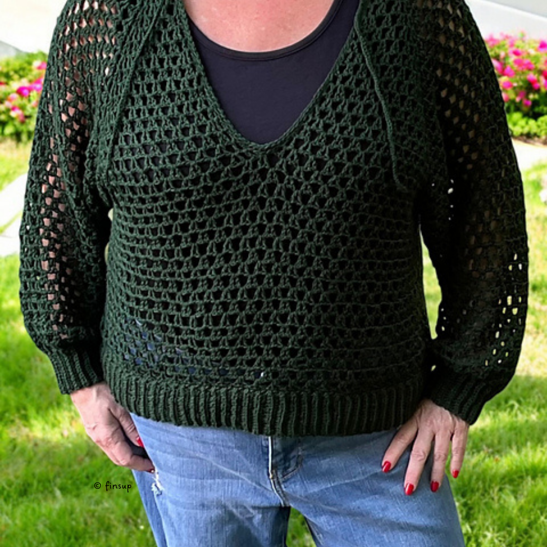 Crochet a Viscountess V-Neck Summer Top