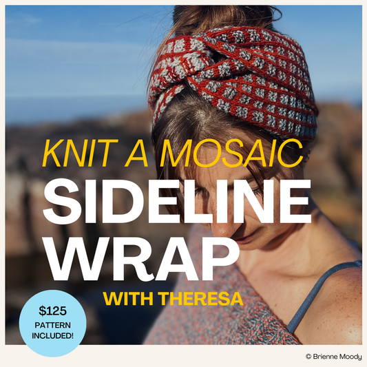 Knit a Mosaic Scarflette / Headwrap