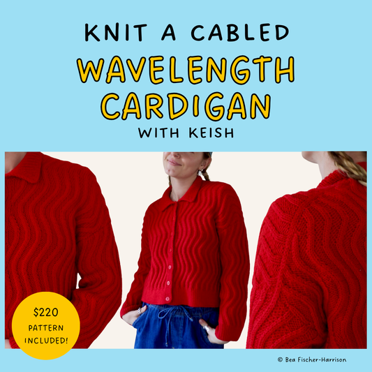 Knit a Cabled Wavelength Cardigan