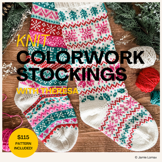 Knit a Colorwork Holiday Stocking