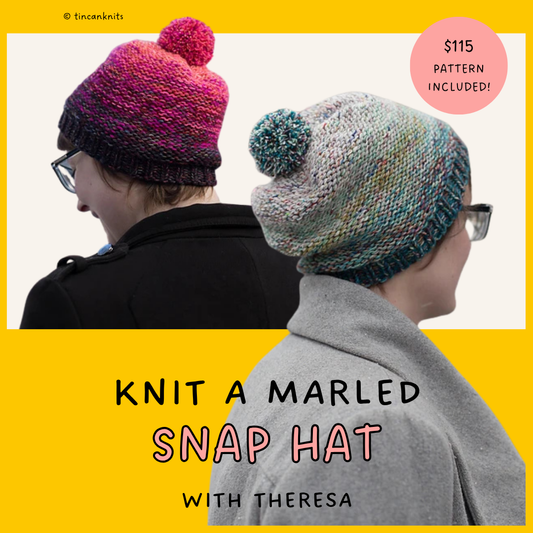 Knit a Stashbusting Snap Hat
