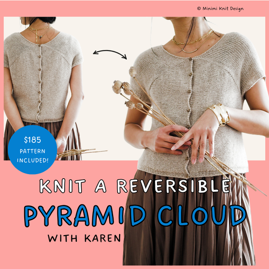 Knit a Reversible Pyramid Cloud Cardigan