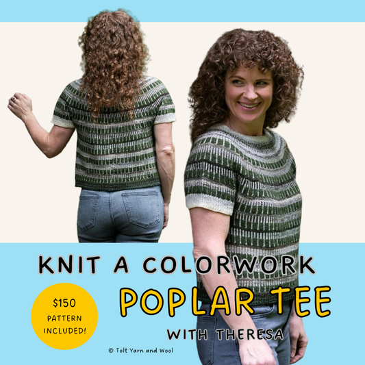 Knit a Simple Colorwork Poplar Tee Sweater