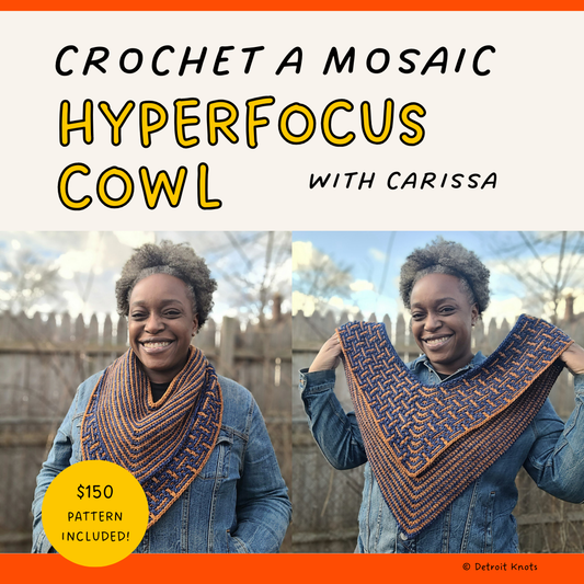 Crochet a Mosaic Hyperfocus Cowl