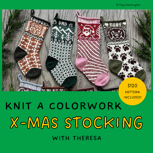 Knit Colorwork Christmas Stockings
