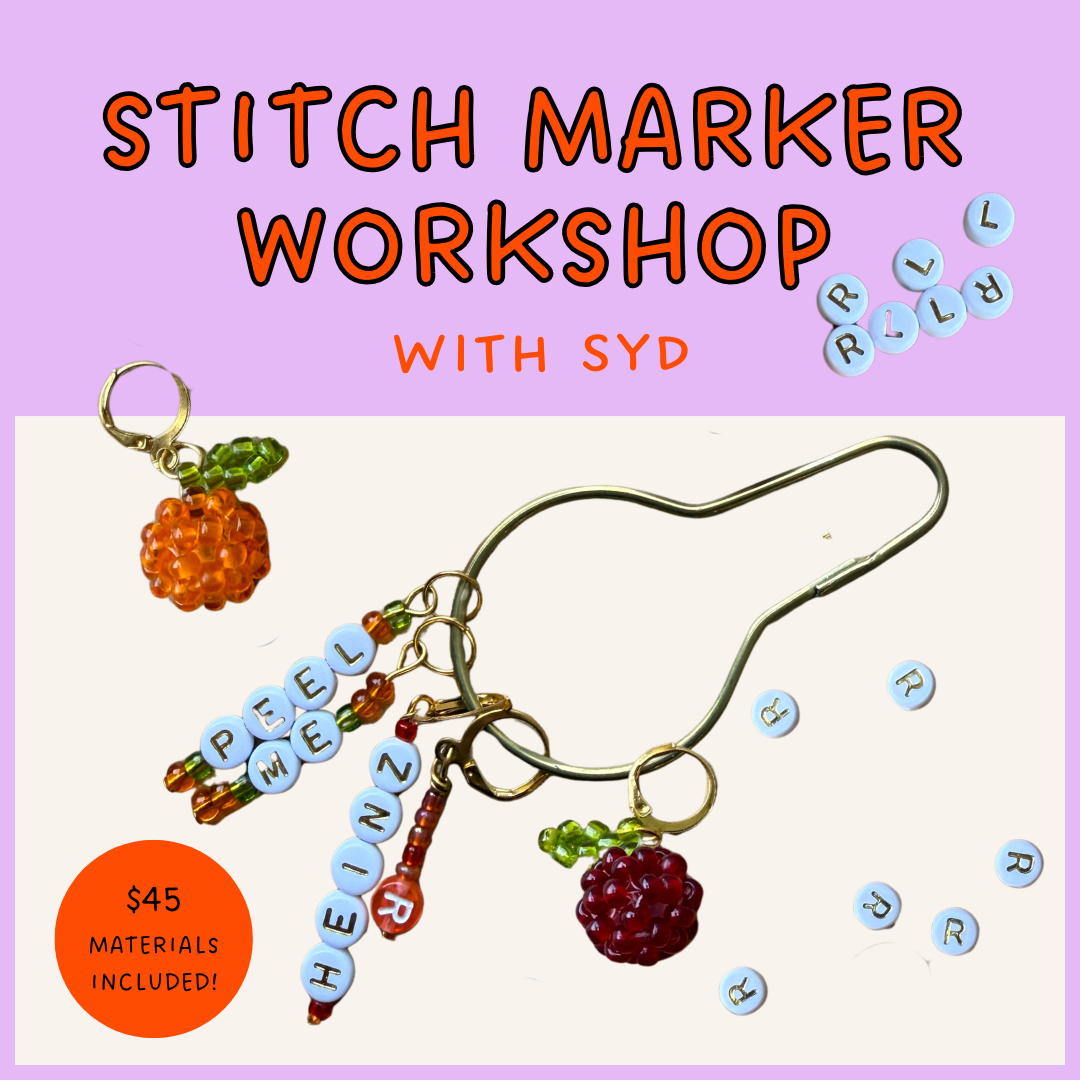 Knit 1 Crafts: Beaded Stitch Marker Workshop with Syd