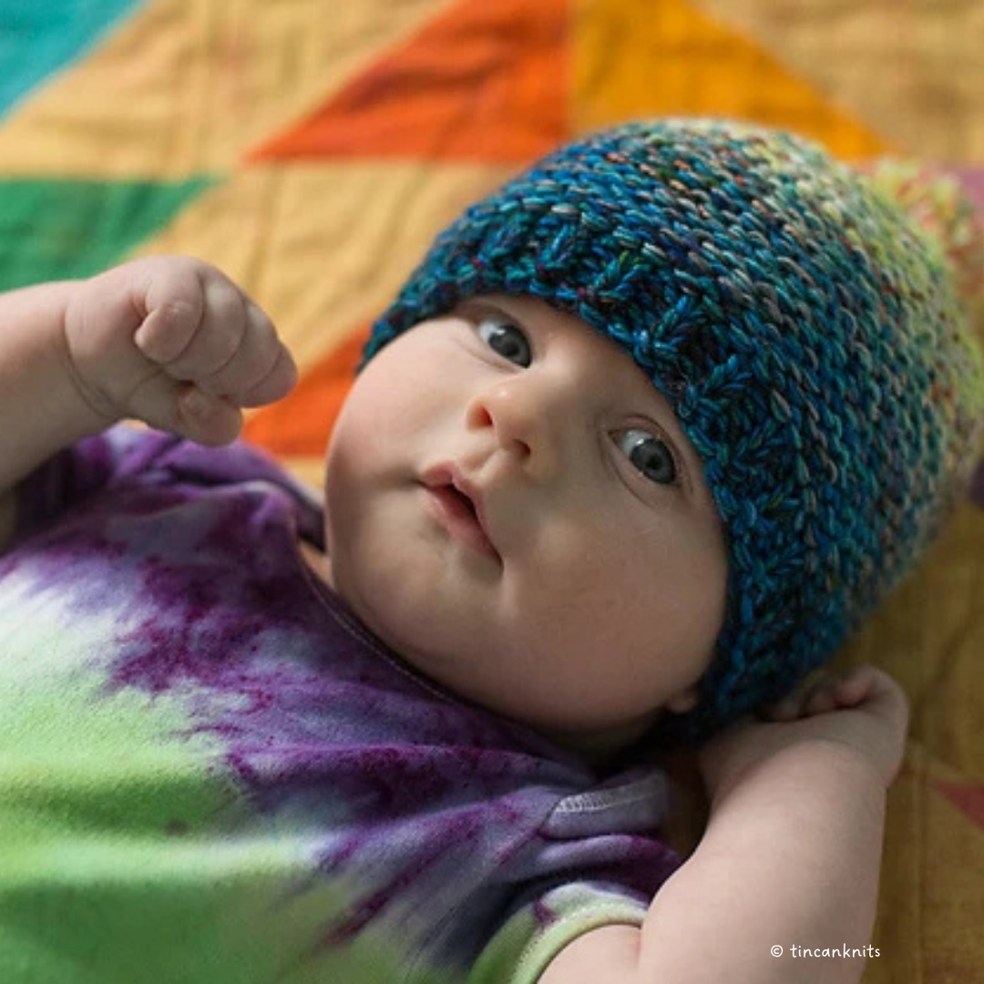 Knit a Stashbusting Snap Hat