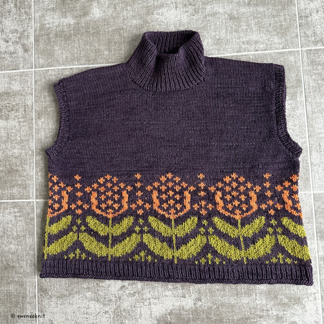 Knit a Colorwork Polina Vest