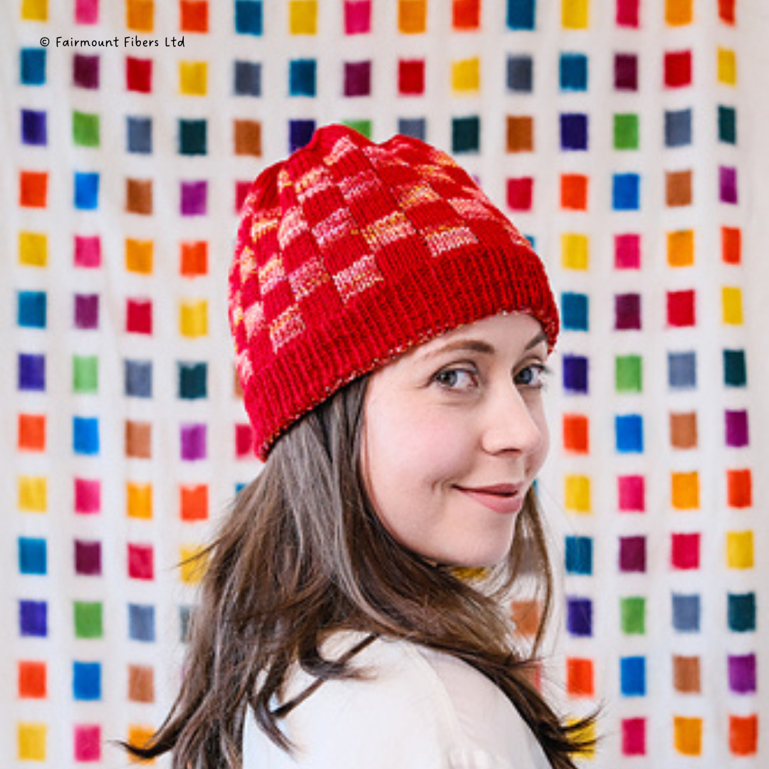 Learn to Double Knit a Red Planet Hat