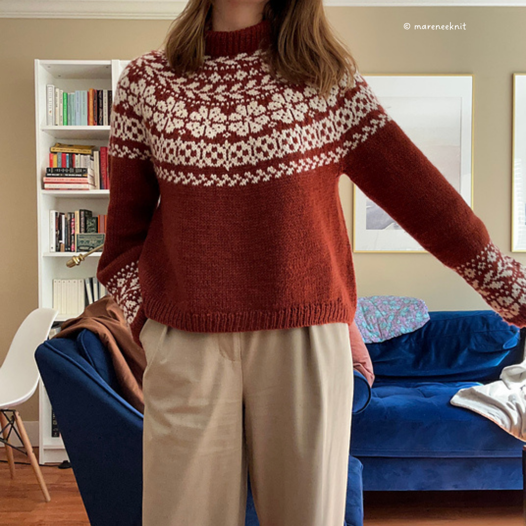 Knit a Colorwork Lumme Sweater