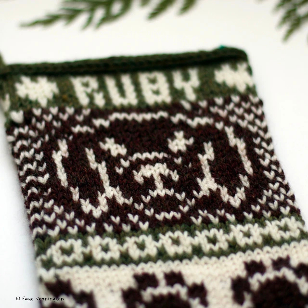 Knit Colorwork Christmas Stockings
