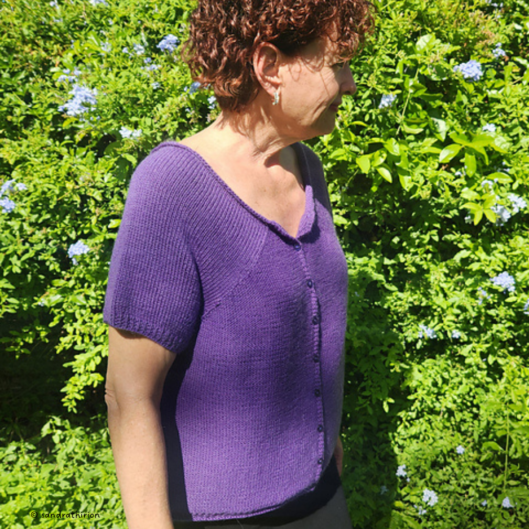 Knit a Reversible Pyramid Cloud Cardigan