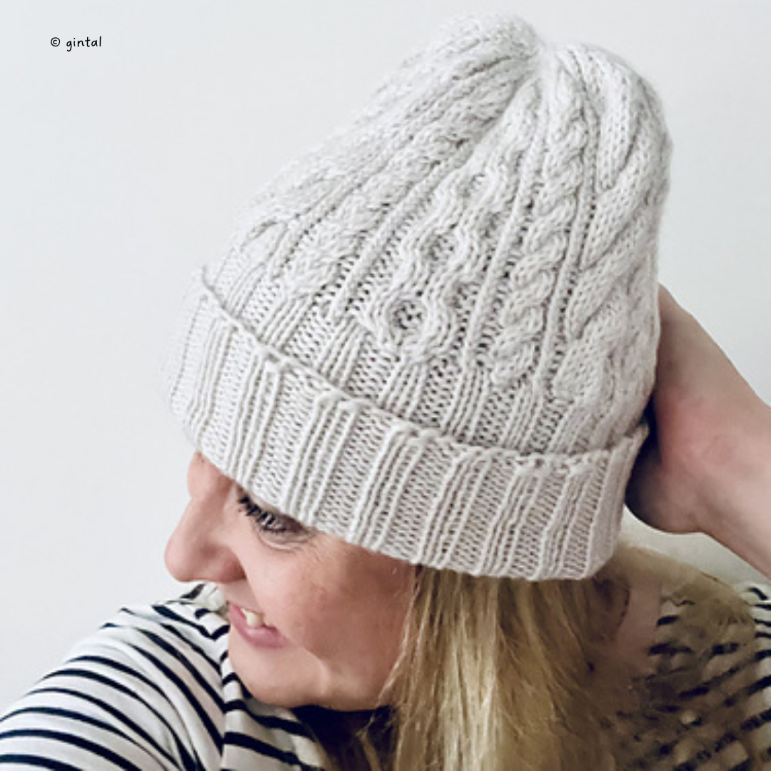 Knit a Cabled Cushy Comfort Hat