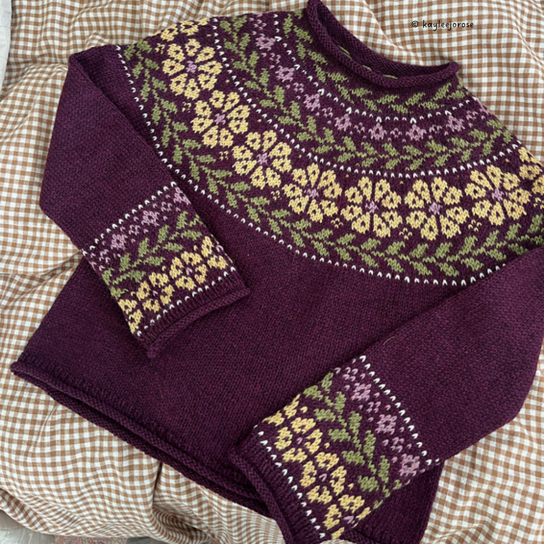 Knit a Colorwork Lumme Sweater