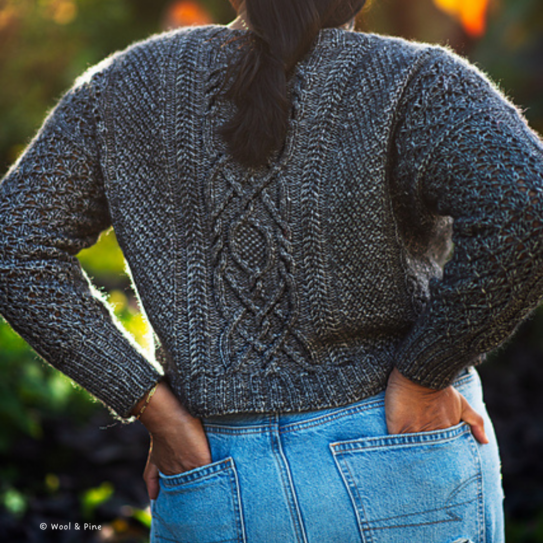 Knit a Cabled Three Season Cardigan