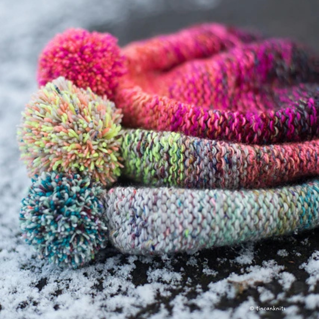 Knit a Stashbusting Snap Hat